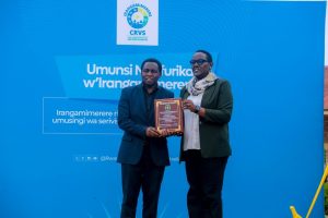 Nyaruguru District was recognized as the First District in CRVC on African Civil Registration and Vital Statistics (CRVS) Day