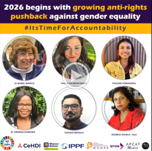 Urgent need to counter anti-rights pushback and #WalkTheTalk on promises made for gender equality and the human right to health
