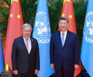 Xi voices firm support for the UN in a meeting with Guterres